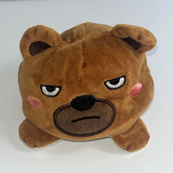 RMS Int’l reversible bear white brown plush stuffed animal smile - Picture 7 of 11